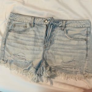 American Eagle Destroyed Denim Shorts Size 8